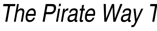 Font : Helvetica-Narrow-Oblique 2 Custom Text : The Pirate Way Test your own text here Click to download or to view this font on a tshirt that can be custom printed in Bali
